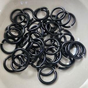 Black Jump Rings 45 15mm Beads Jewelry‎ Making Crafts DIY Findings BC155